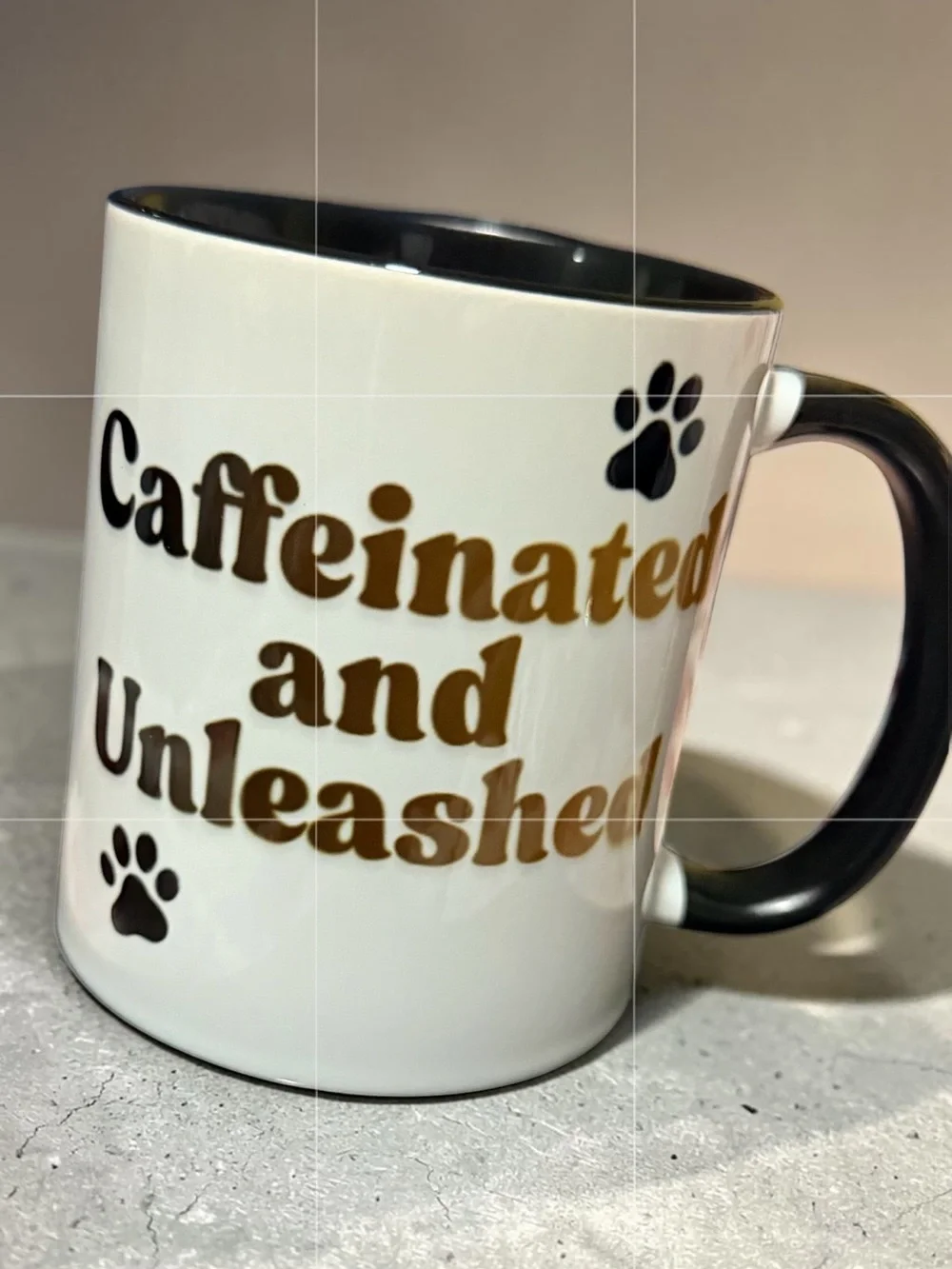 Black-Interior Dog Portrait Mug - Cute Multi-Dog Design